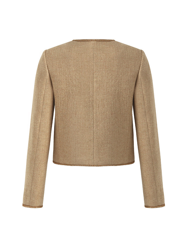 Persora™ | Wool Round Neck Jacket