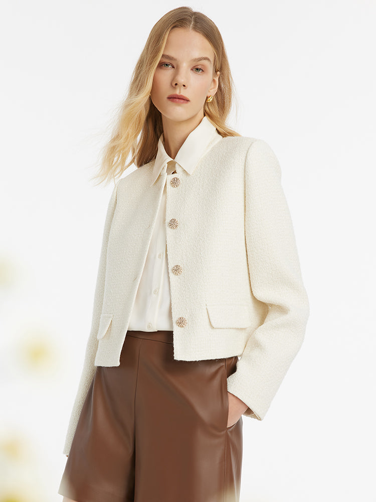 Persora™ | Wool Blend Single-Breasted Jacket