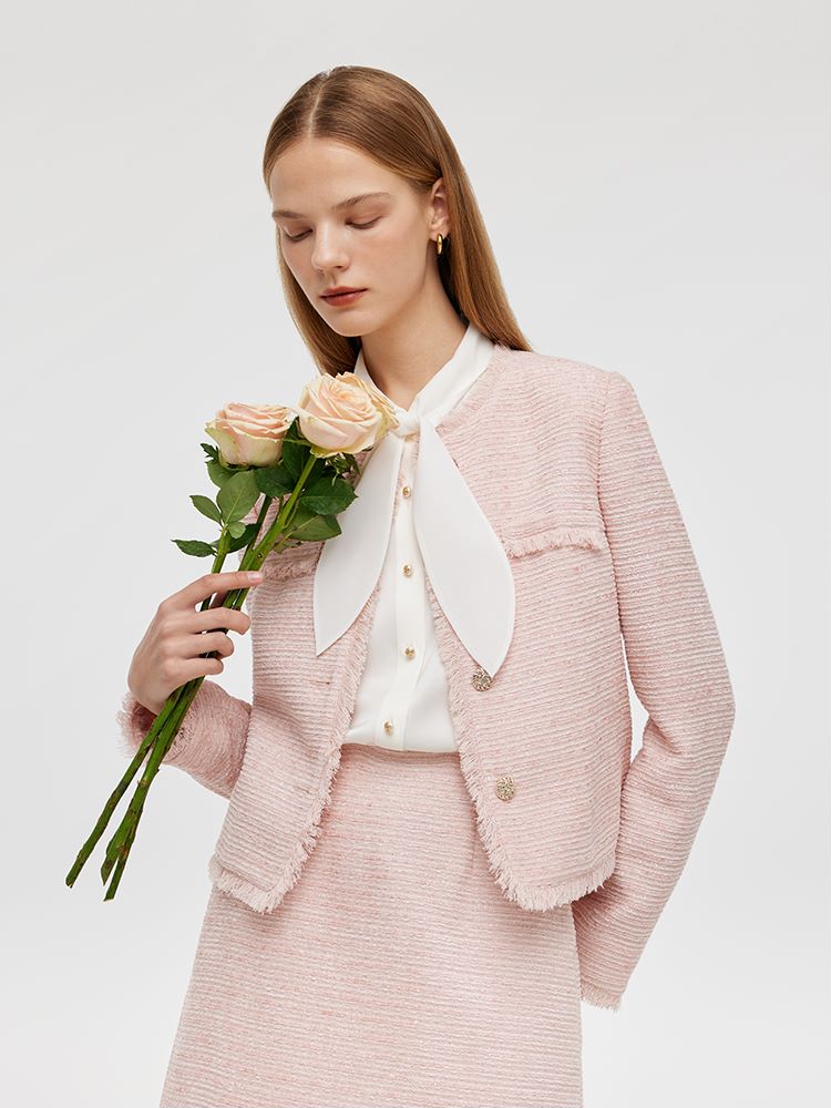 Persora™ | Collarless Crop Jacket