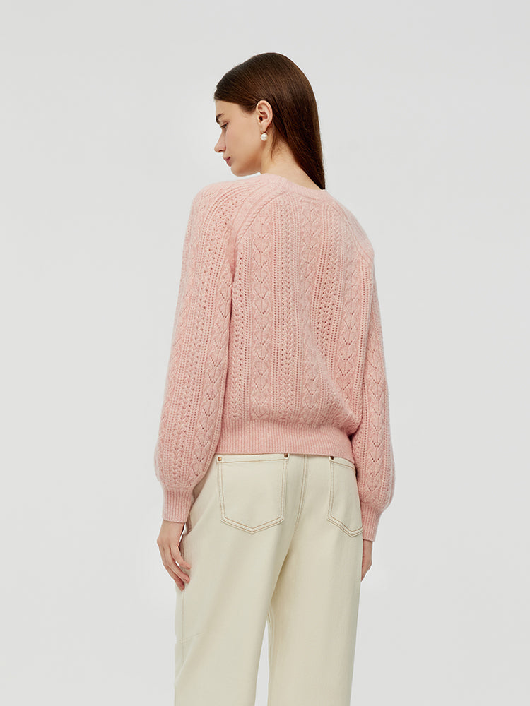 Persora™ | Wool Blend Cable Knit Sweater