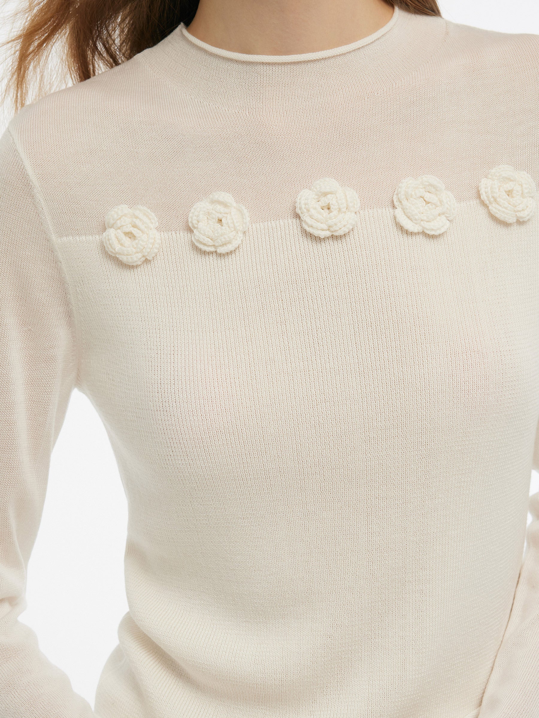 Persora™ | Flower Knit Top