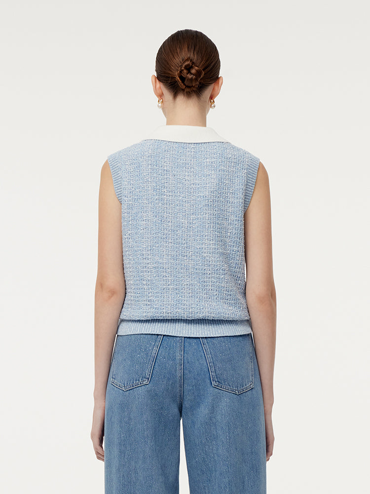 Persora™ | Knit Polo Tank Top