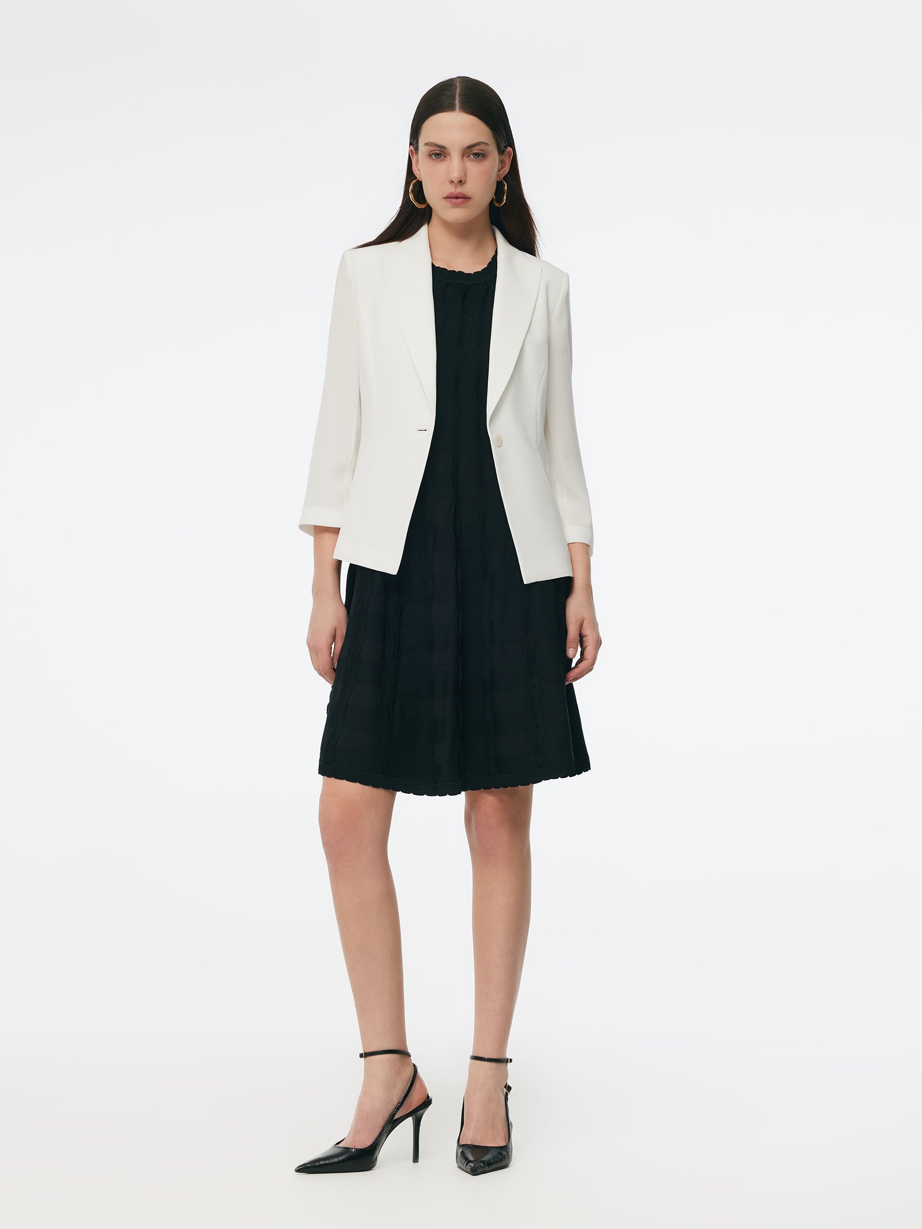 Persora™ | Triacetate Blend Gathered Waist Blazer