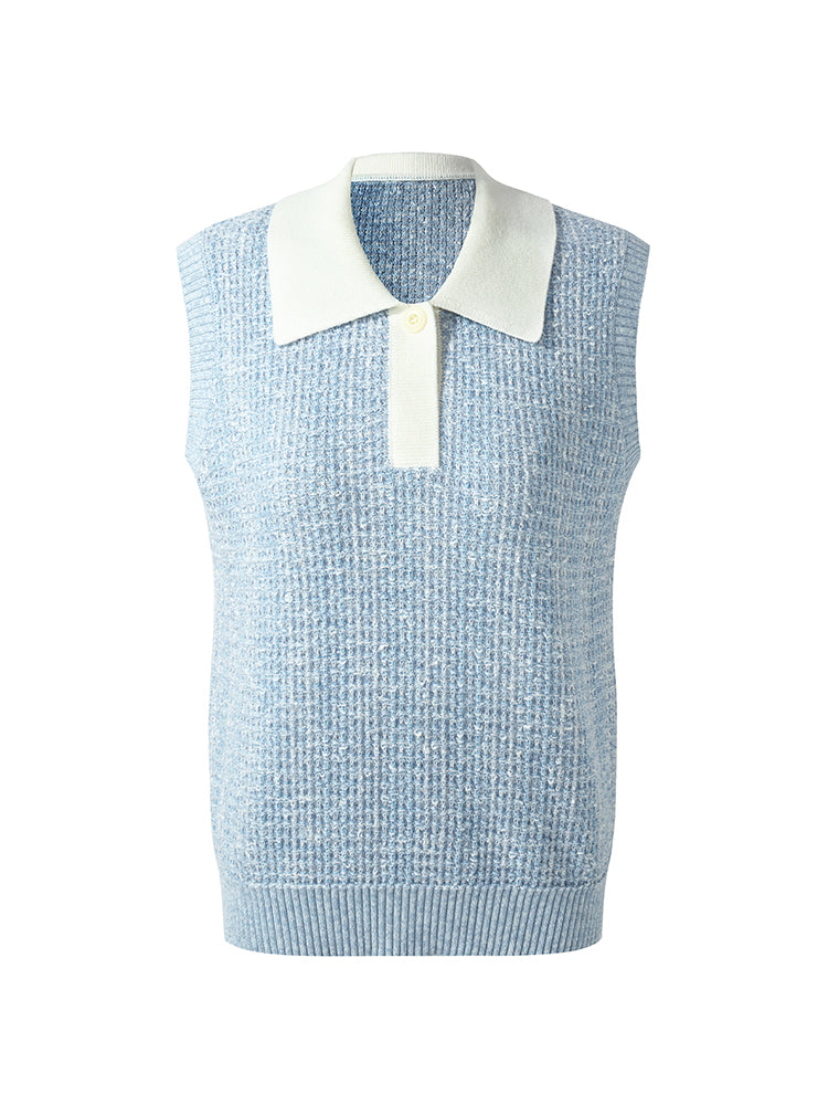 Persora™ | Knit Polo Tank Top