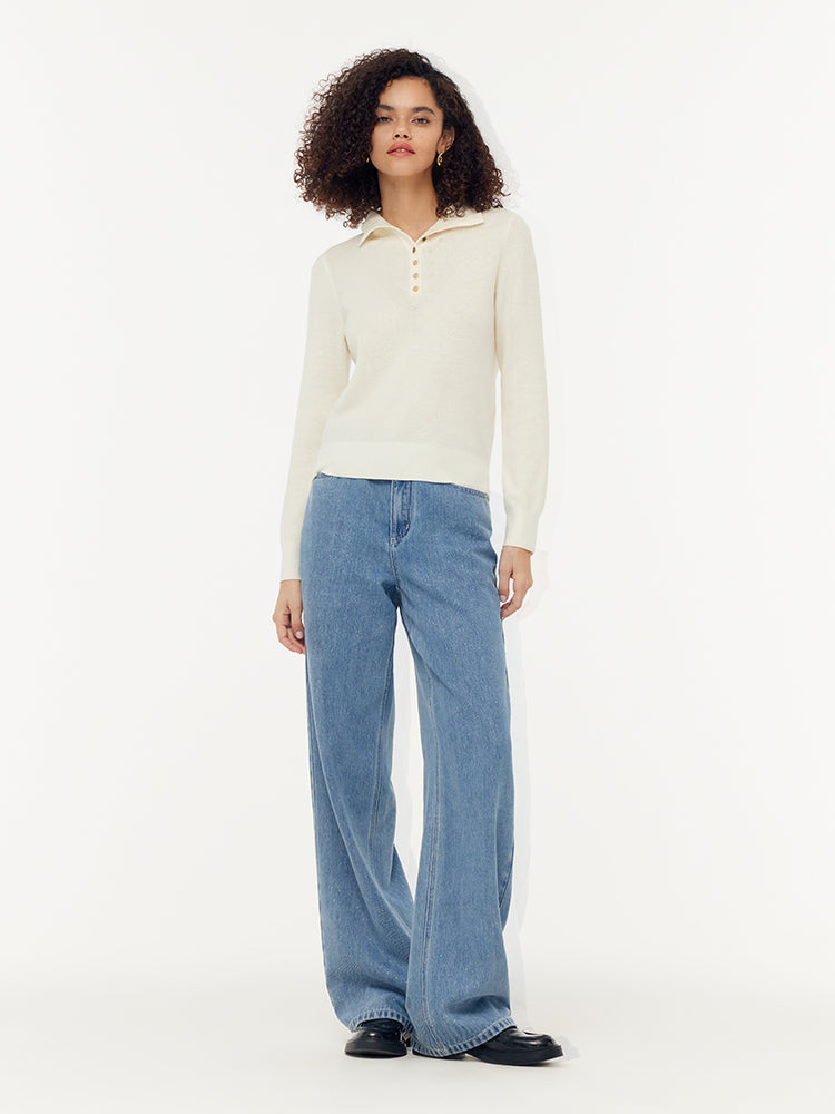 Persora™ | Half Button Turtleneck Sweater