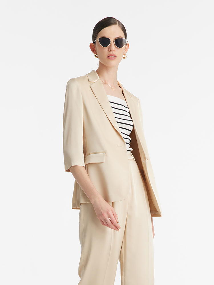 Persora™ | Acetate One Button Blazer