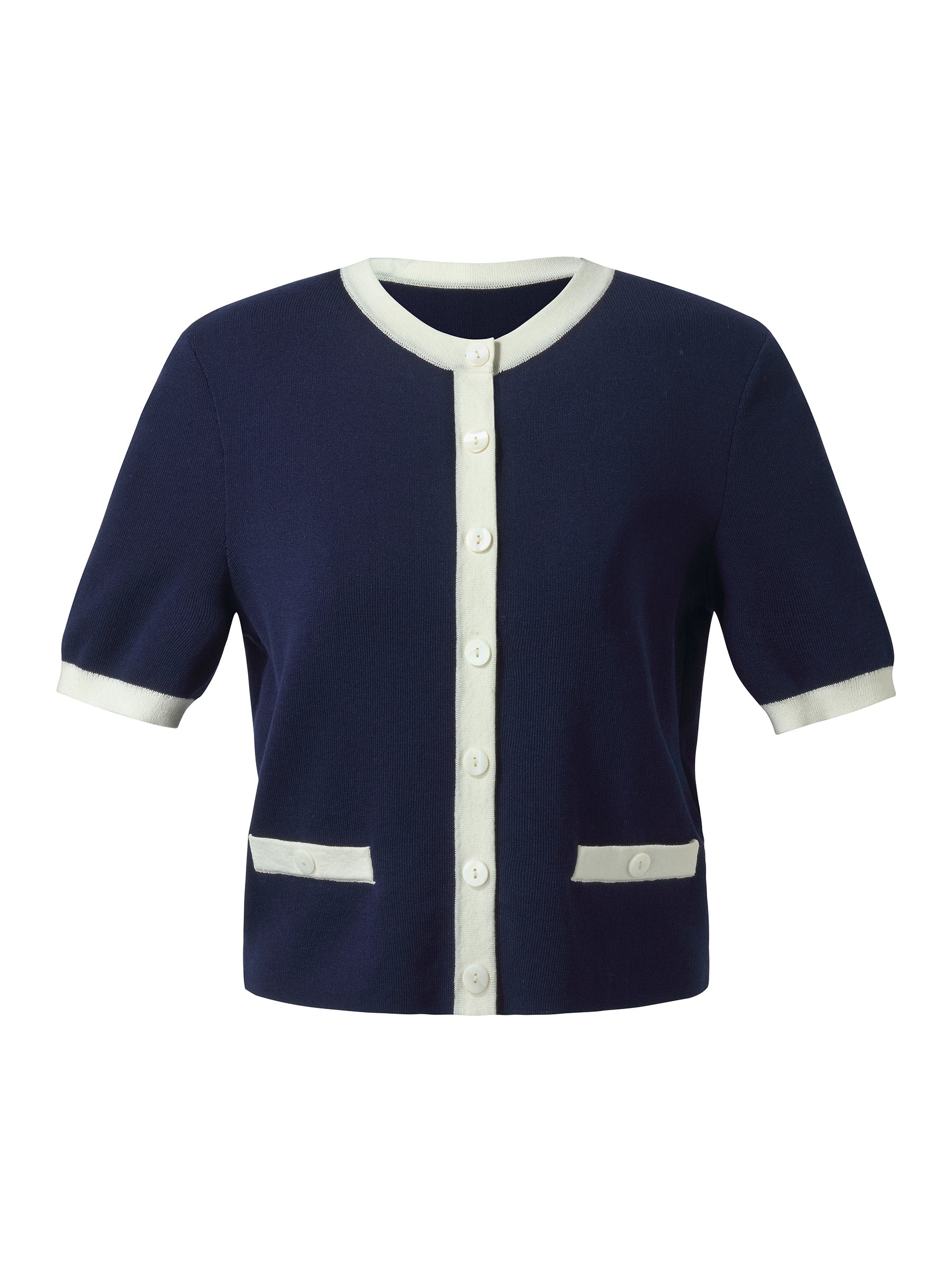 Persora™ | Contrast Trim Cardigan