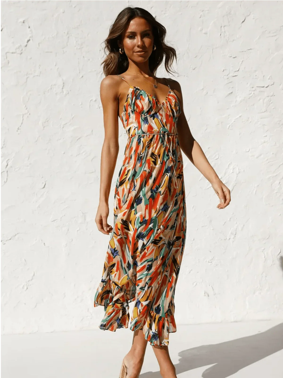 Persora™ | Vibrant Bliss Midi Dress