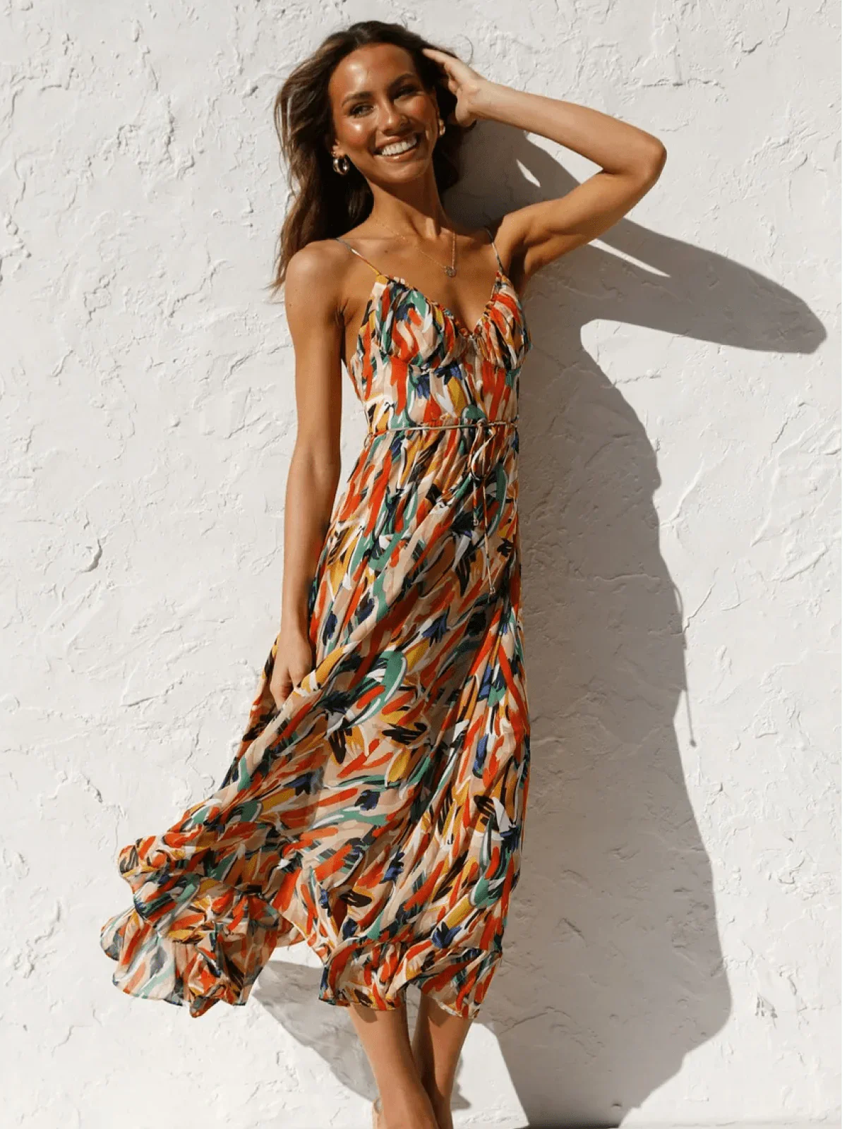 Persora™ | Vibrant Bliss Midi Dress