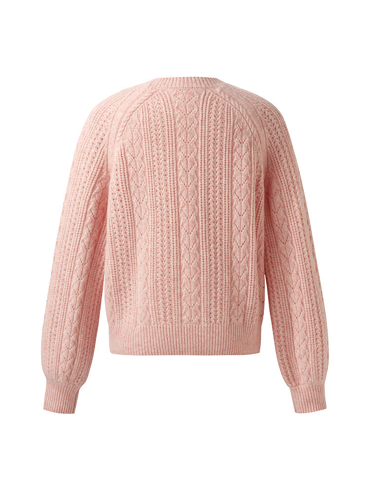 Persora™ | Wool Blend Cable Knit Sweater