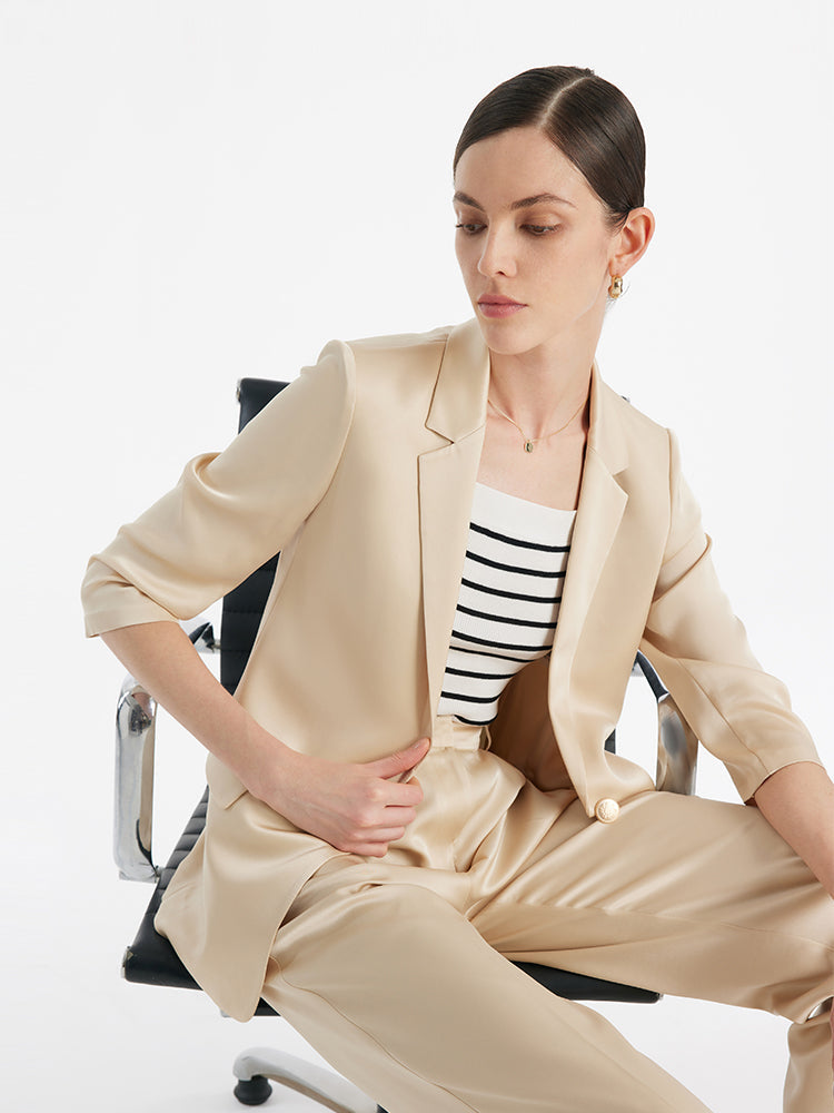 Persora™ | Acetate One Button Blazer