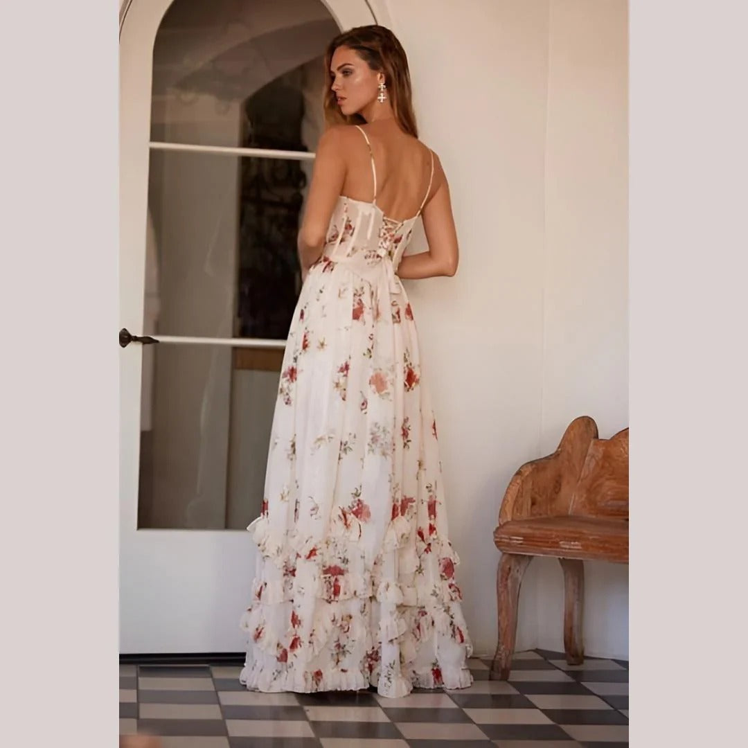 Persora™ | Romantic Floral Maxi Dress
