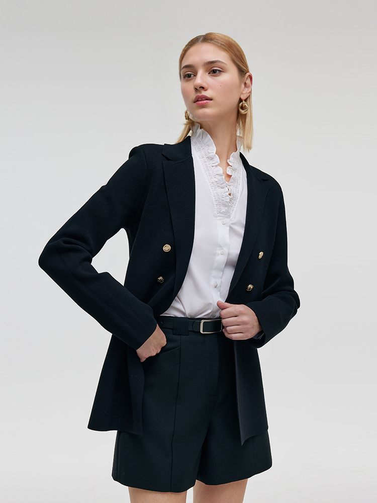 Persora™ | Stretch Lapel Knit Blazer