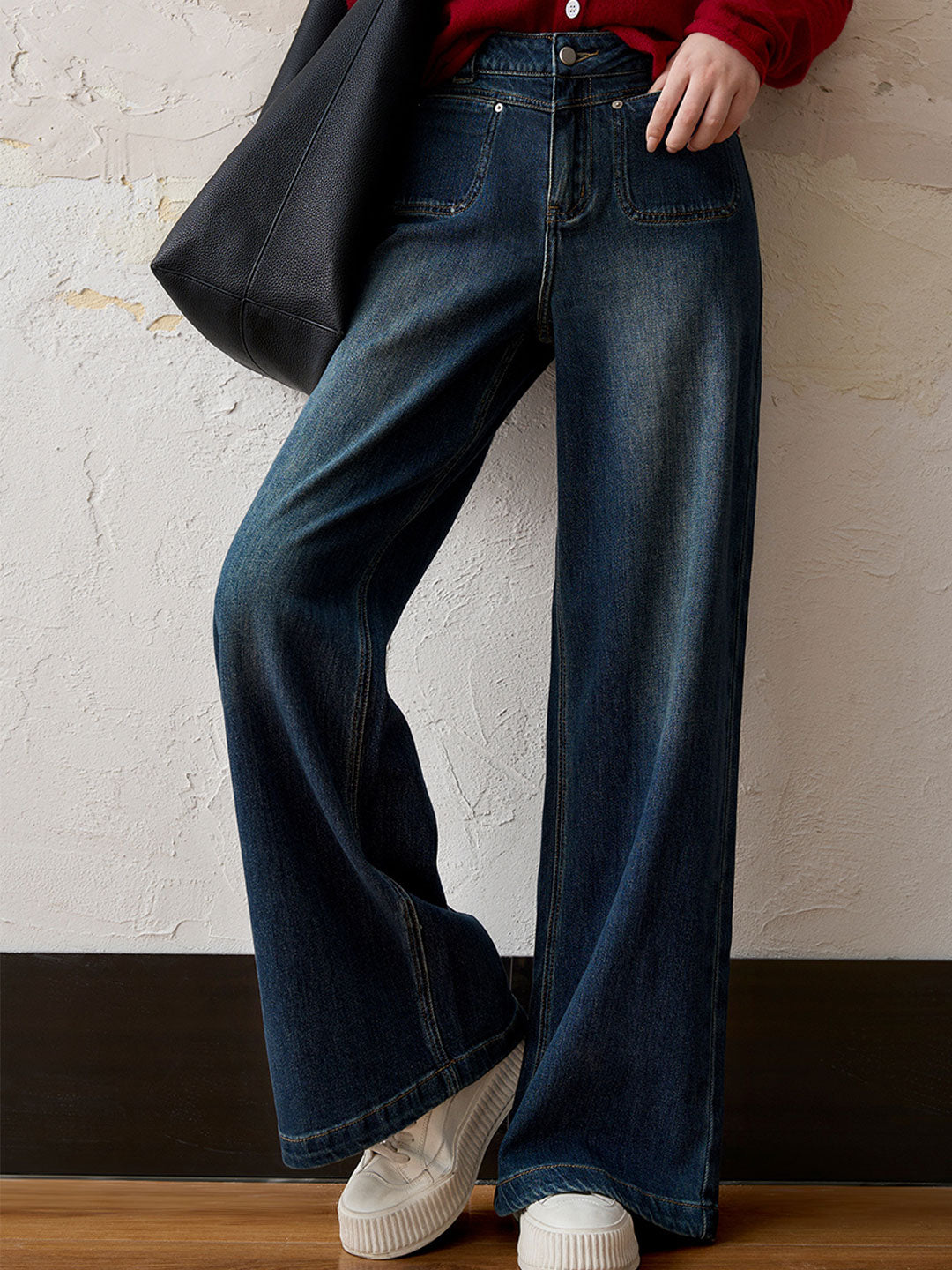 Persora™ | Vintage High Waist Wide Jeans