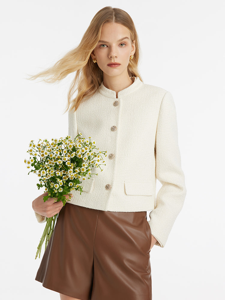 Persora™ | Wool Blend Single-Breasted Jacket