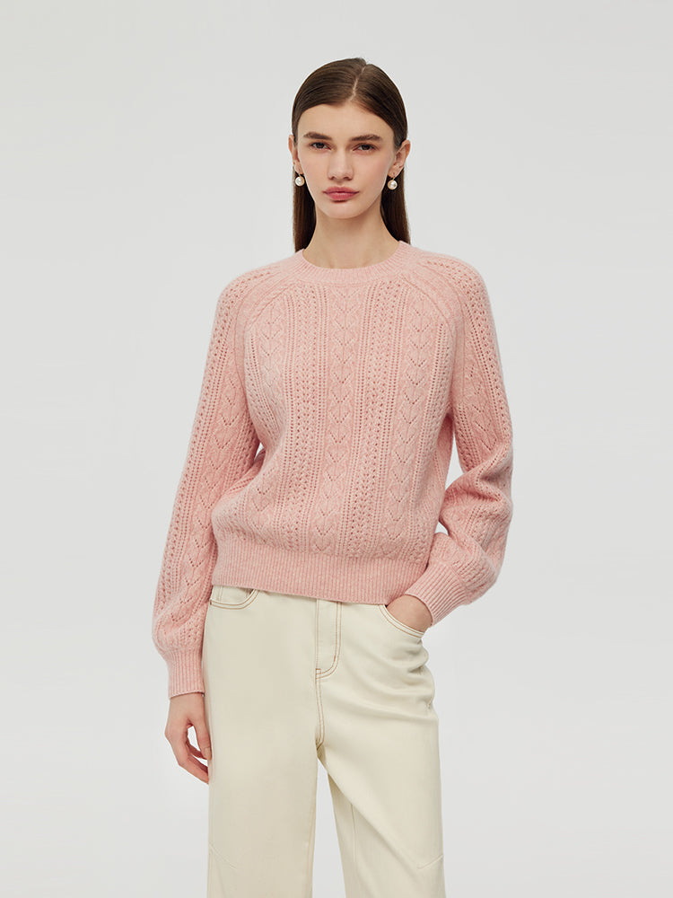 Persora™ | Wool Blend Cable Knit Sweater