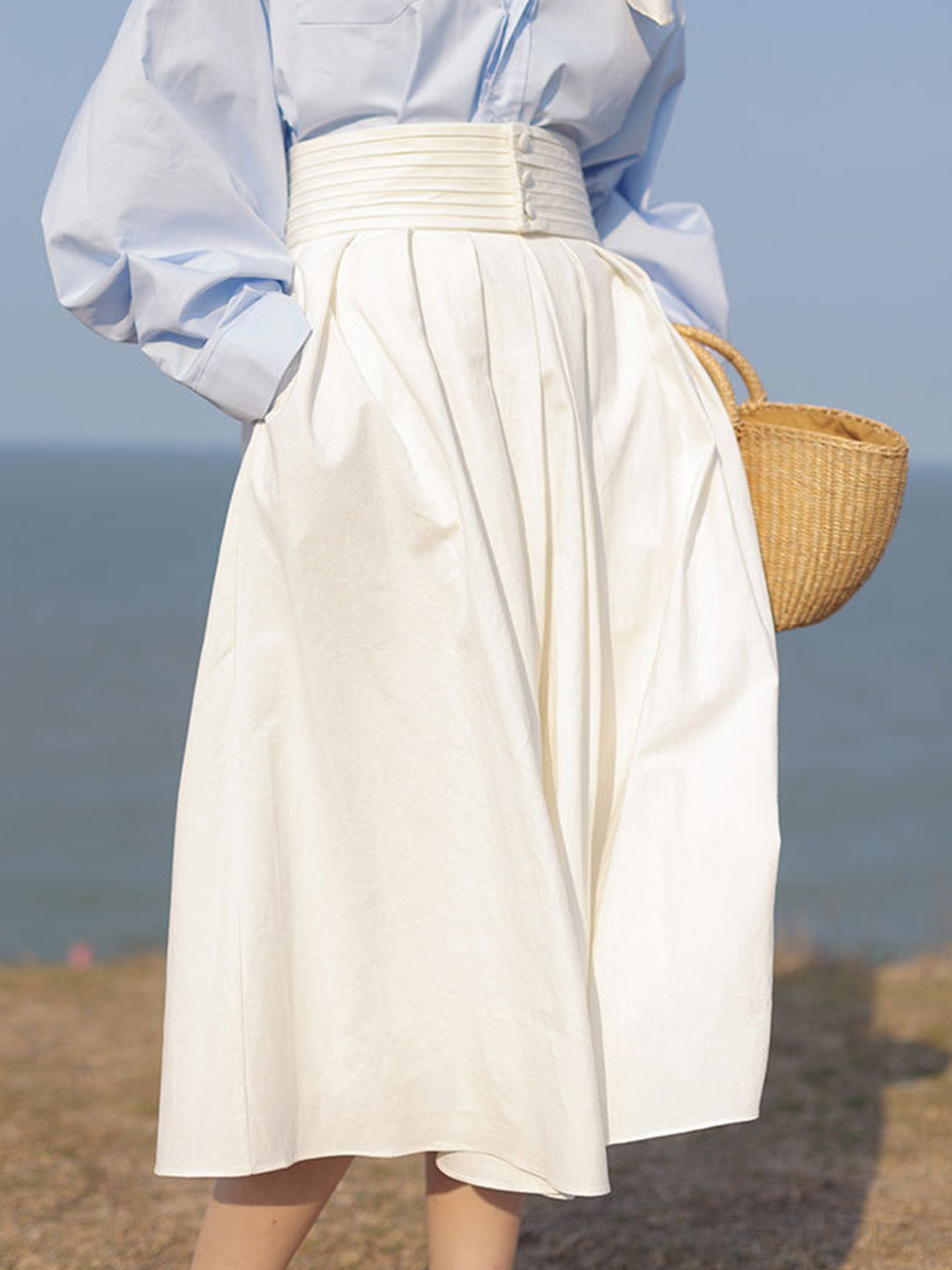Persora™ | Elegant High waist a-line skirt