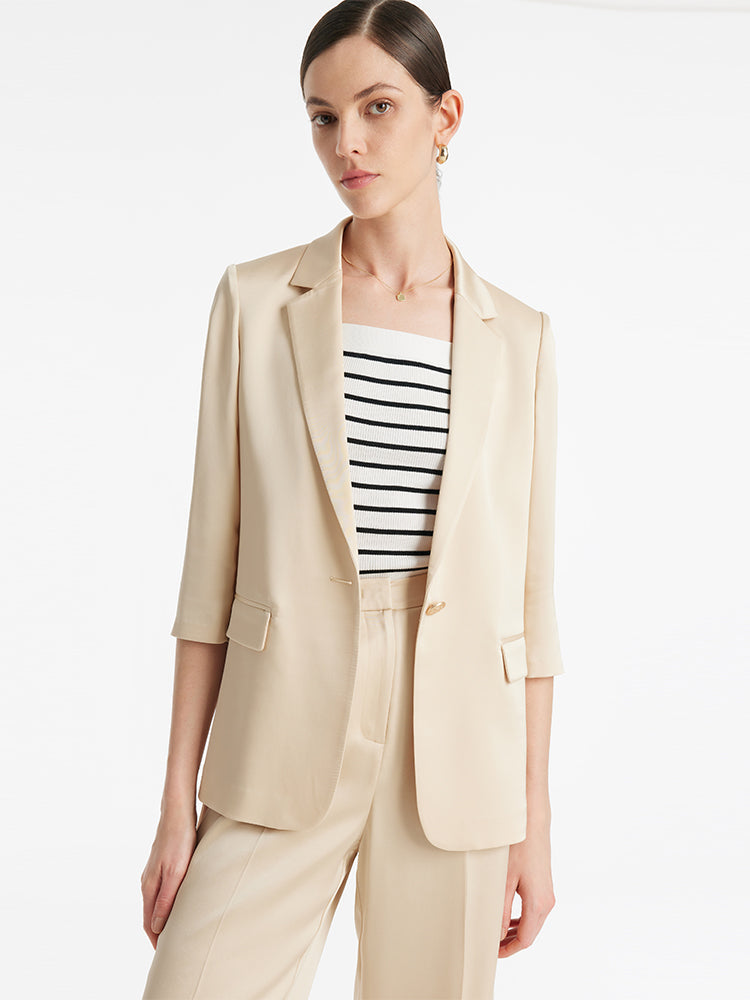 Persora™ | Acetate One Button Blazer