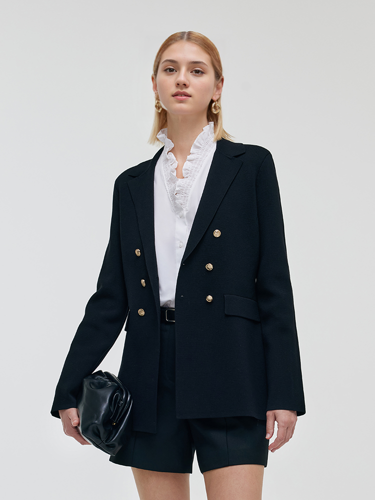 Persora™ | Stretch Lapel Knit Blazer