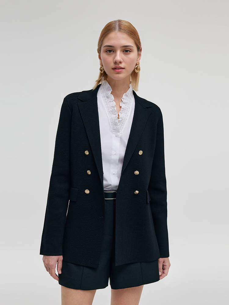 Persora™ | Stretch Lapel Knit Blazer