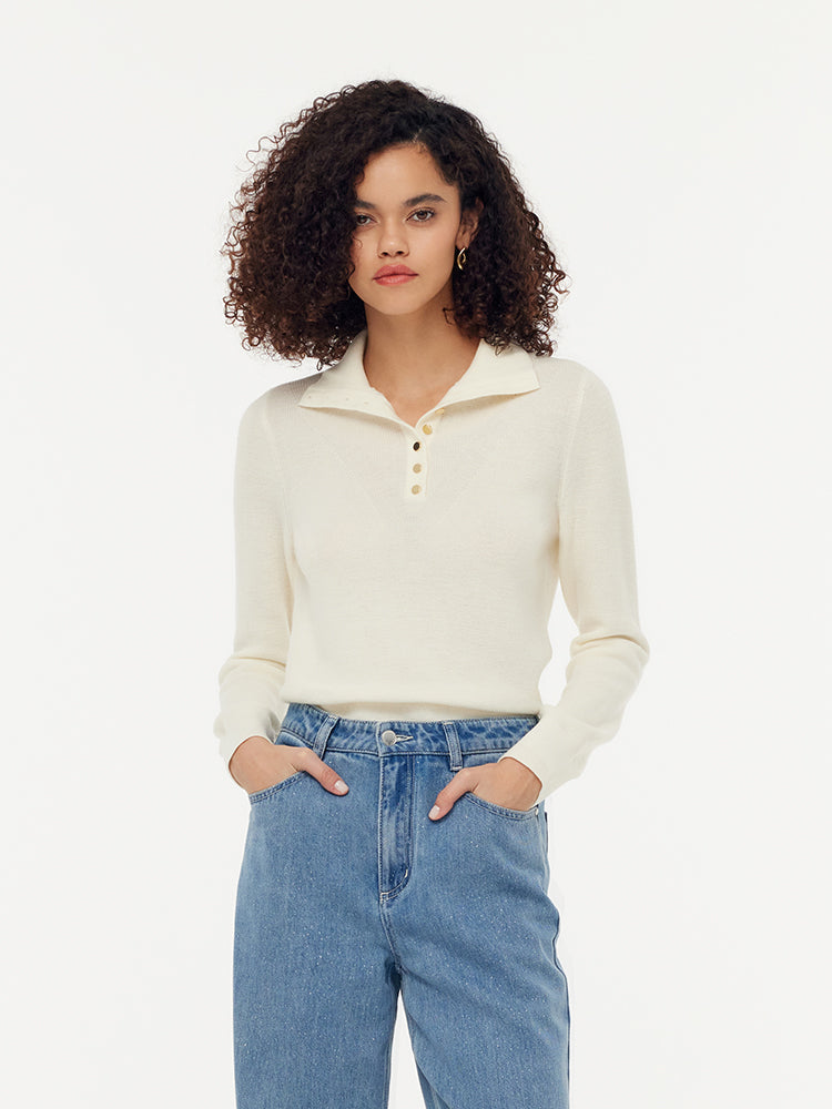 Persora™ | Half Button Turtleneck Sweater