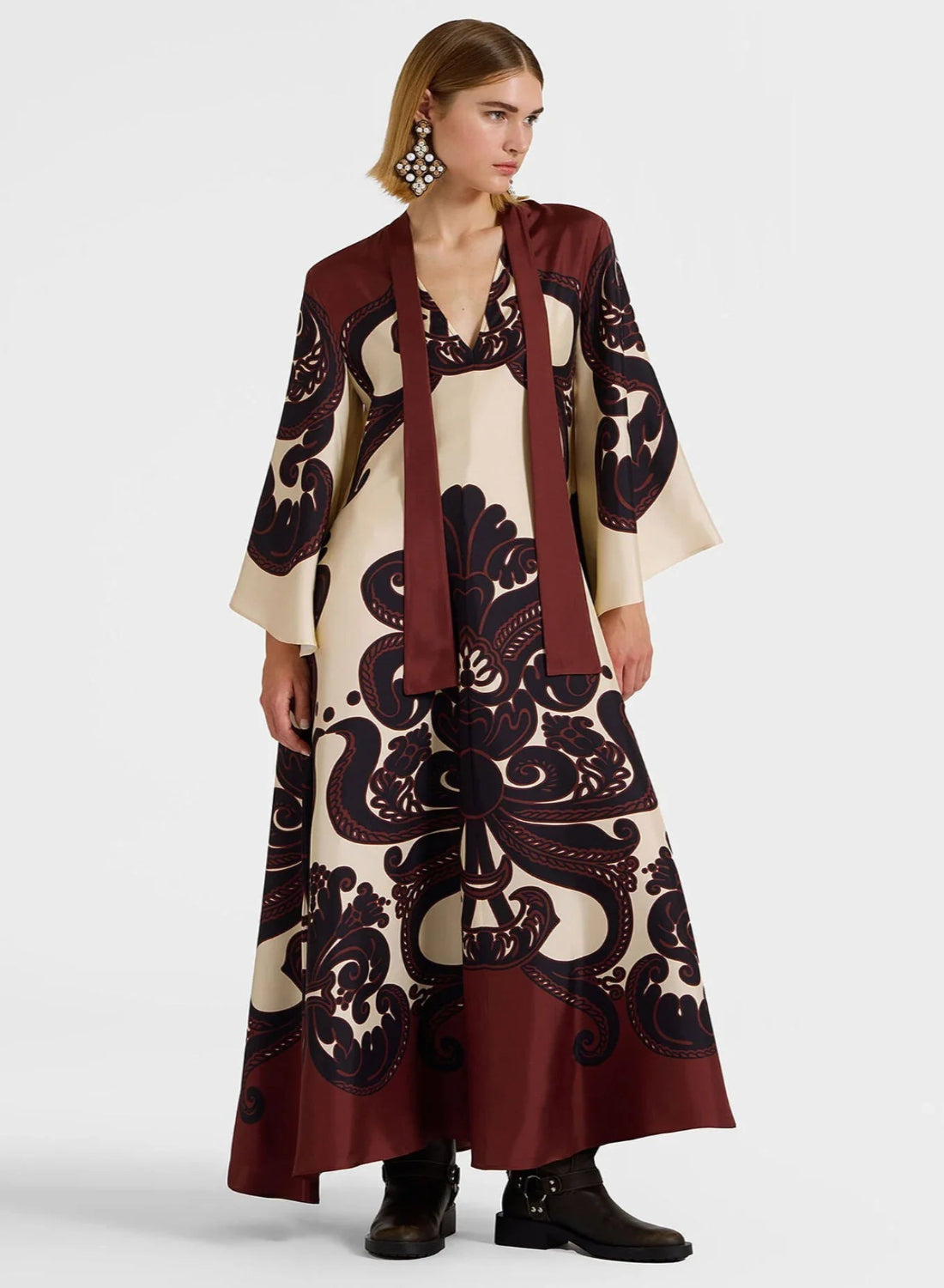 Persora™ | Grenadilla Bloom Satin Gown