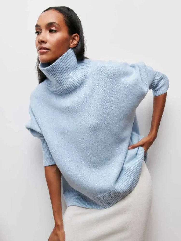 Persora™ | Relaxed Turtleneck Knit Sweater