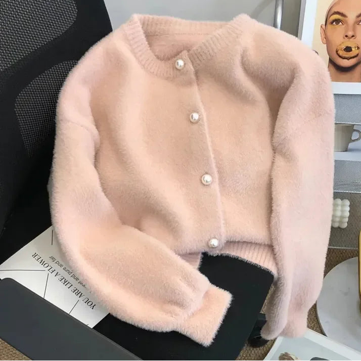 Ariana | Soft Faux Mink Knit Cardigan