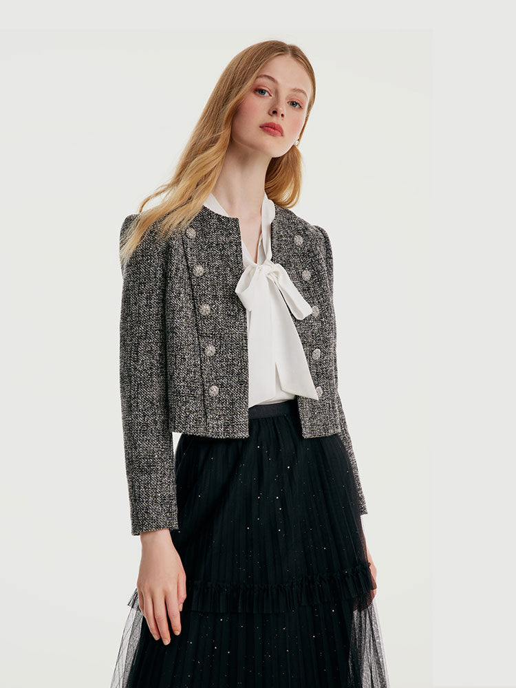 Persora™ | Double-Breasted Crop Jacket