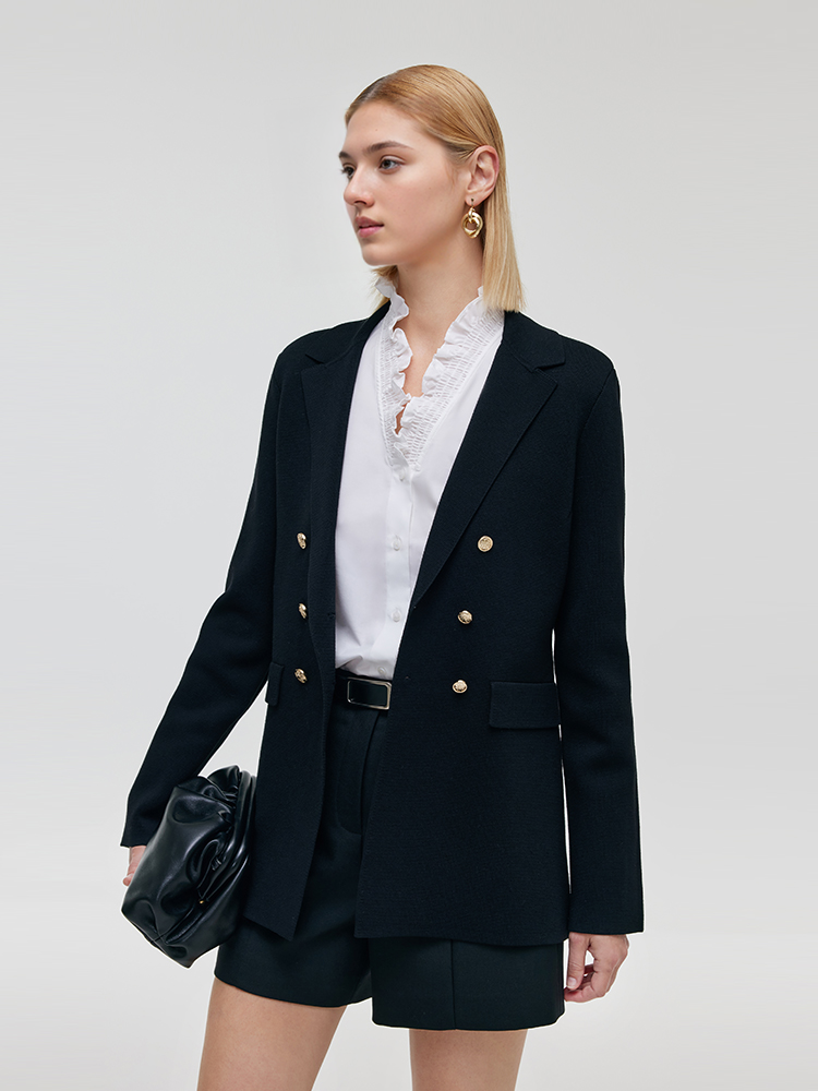 Persora™ | Stretch Lapel Knit Blazer